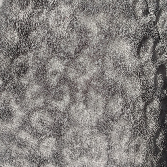 RICH Anne KLEIN Oversized SMALL fits Large FLEECE DRAPE Open front cardigan Gray - Picture 5 of 8